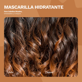 Mascarilla Hidratante | Para Cabellos Rizados, Ondulados y Crespos | BE YOURSELF | 17 OZ / 500 ML