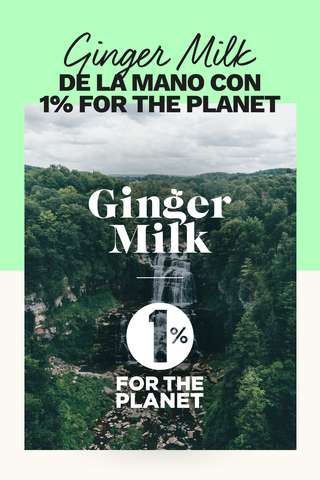 Ginger Milk de la mano con 1% For The Planet.