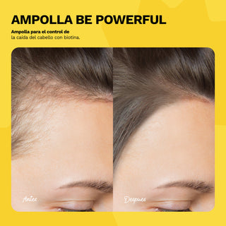 Ampolla Control caída del Cabello con Biotina | BE POWERFUL | 0.5 OZ / 15 ML