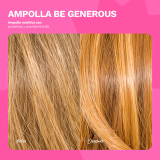 Ampolla Nutritiva con Proteínas y Pro-Vitamina B5 | BE GENEROUS | 0.5 OZ / 15 ML