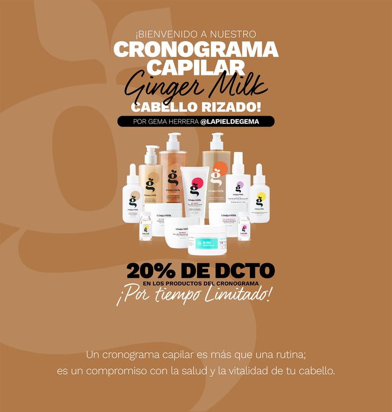 Pelo Ginger Rizo Cronograma capilar para cabello rizado – Ginger Milk Natural Care ...