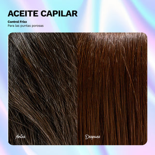 Aceite Capilar Control Frizz | Para las puntas porosas | BE BRIGHT | 4 OZ / 120 ML