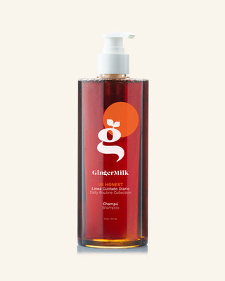 Shampoo con extracto de jengibre | Para cabello con tendencia grasa | BE HONEST | 16 OZ / 473 ML