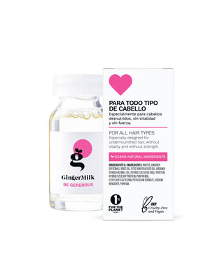 Ampolla Nutritiva con Proteínas y Pro-Vitamina B5 | BE GENEROUS | 0.5 OZ / 15 ML