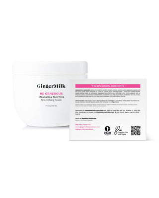 Mascarilla Capilar Nutritiva e Hidratante con proteínas | BE GENEROUS | 17 OZ / 500 ML