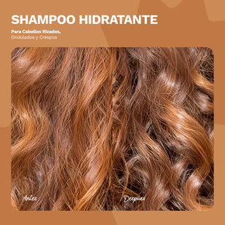 Shampoo Hidratante | Para Cabellos Rizados, Ondulados y Crespos | BE YOURSELF | 16 OZ / 473 ML