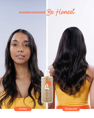 Shampoo y Acondicionador BE HONEST | Set para cabello normal con tendencia grasa