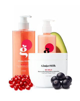 Kit Esencial Reparador Capilar para cabello maltratados/dañados - Línea Be Bold