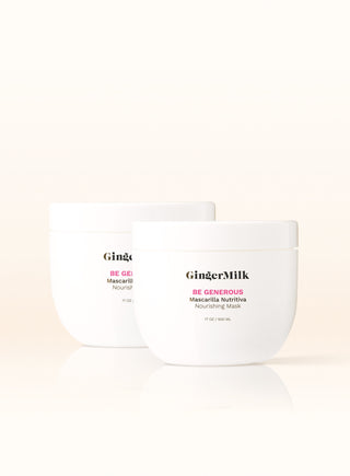 x2 Mascarilla Capilar Nutritiva e Hidratante con proteínas | BE GENEROUS | 17 OZ