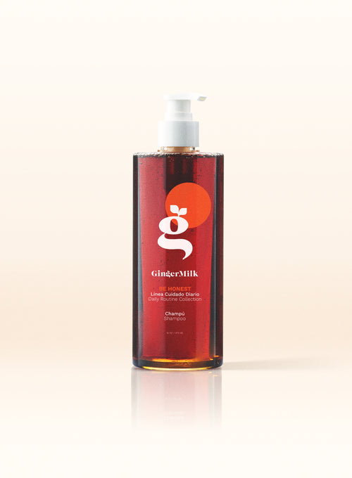 Shampoo con extracto de jengibre | Para cabello con tendencia grasa | BE HONEST | 16 OZ / 473 ML