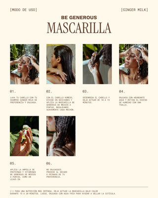 Mascarilla Capilar Nutritiva e Hidratante con proteínas | BE GENEROUS | 17 OZ / 500 ML