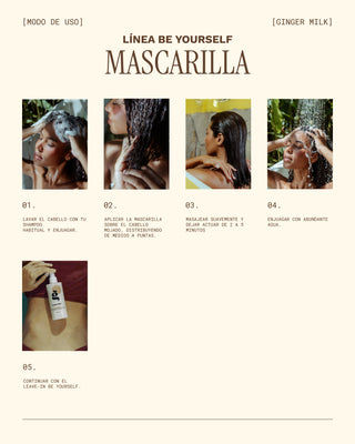 Mascarilla Hidratante | Para Cabellos Rizados, Ondulados y Crespos | BE YOURSELF | 17 OZ / 500 ML