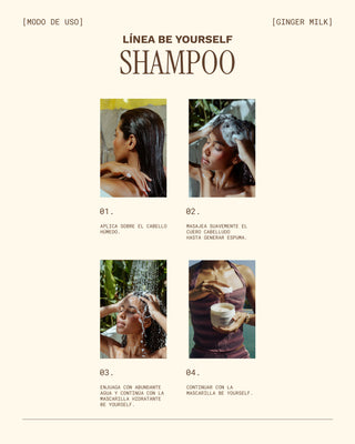 Shampoo Hidratante | Para Cabellos Rizados, Ondulados y Crespos | BE YOURSELF | 16 OZ / 473 ML