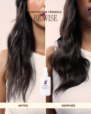 Protector Térmico y Solar para el cabello | Hidrata y previene el Frizz | BE WISE | 6 OZ / 180 ML