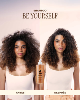 Shampoo Hidratante | Para Cabellos Rizados, Ondulados y Crespos | BE YOURSELF | 16 OZ / 473 ML